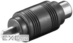 Перехідник аудіо RCA-Speaker,F/M адаптер прямий,чорний (75.01.1693-1) (75.01.1693-1)