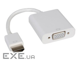 Перехідник Kingda HDMI M-VGA F білий (без звуку ) OEM (B00910)