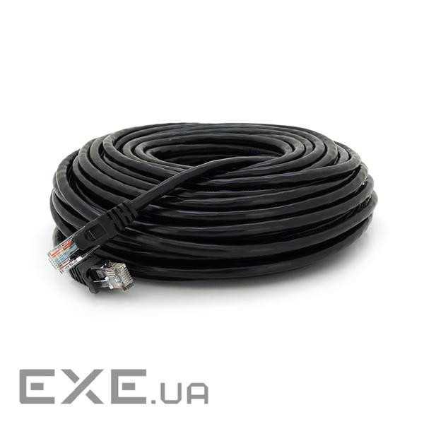 Патч-корд литий RITAR, UTP, RJ45, Cat.6, 25m, чорний, Cu (мідь) (PCR-CU6 / 25BL) ) (PCR-CU6 / 25BL)
