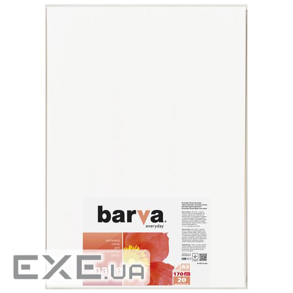 Фотопапір Barva A3 Everyday Matte 170г, 20л (IP-AE170-324)