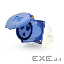 Розетка кабельна накладна SF-113, 3 контакту, 2Р + E, 16А , 380V, IP44