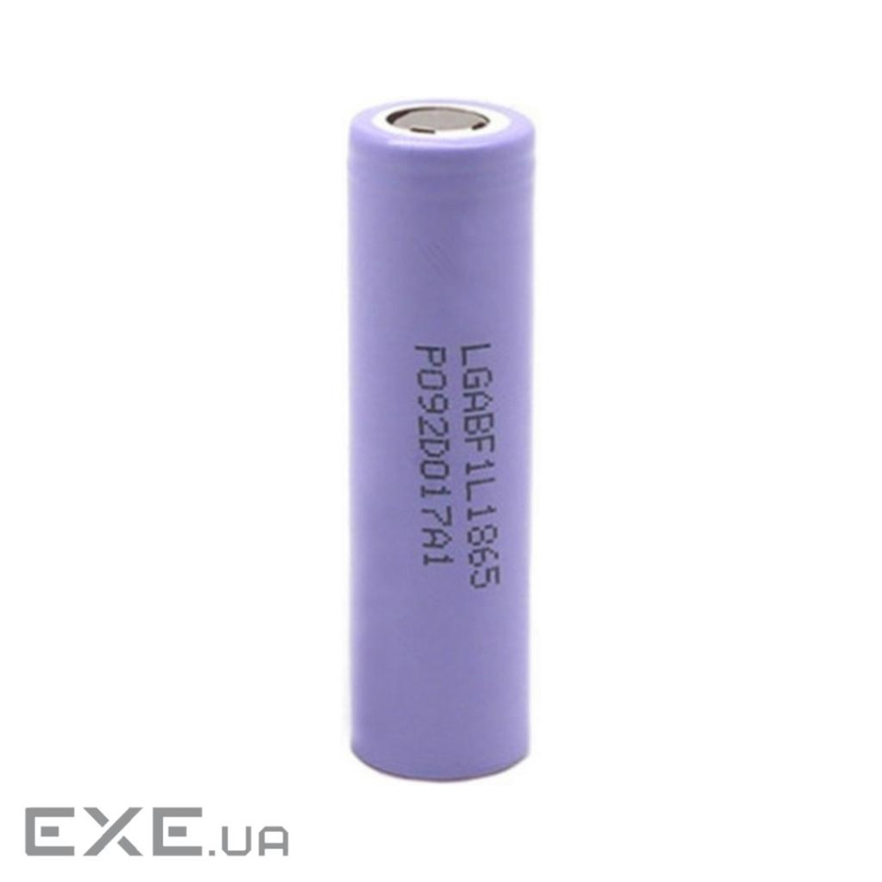 Акумулятор 18650 3350mAh, 4.875A, 4.2/3.7/2.5V, Purple LG (INR18650 F1L)