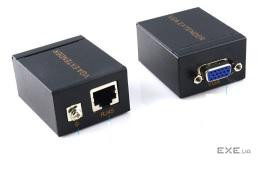 Подовжувач VGA по кручений парі VOLTRONIC VGA Black (YT-PEC VGA-60M)