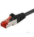 Патч-корд екранований RJ45 SFTP6 0.25m,patch AWG27 D=6.0mm Gold Protect,чорний (75.09.5458-1)