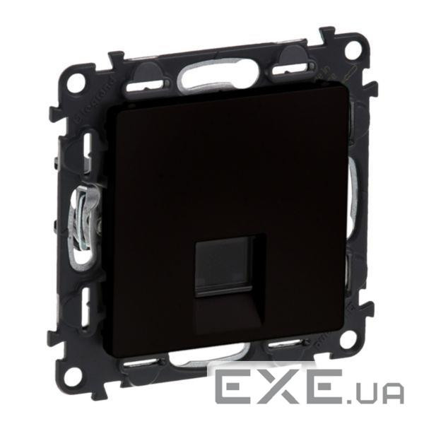 Розетка RJ45 кат. 5e UTP Legrand Valena Life, матовий чорний (756340)