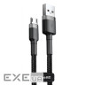Дата кабель USB 2.0 AM to Micro 5P 3.0m 2A Gray-Black Baseus (CAMKLF-HG1)