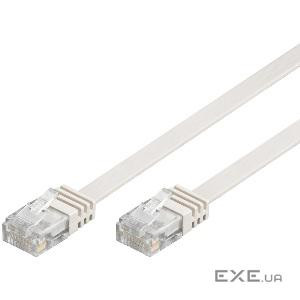 Патч-корд неекранованій RJ45 UTP5e 1.5m,patch AWG30/ 7 Flat D=1.5x6.0mm,білий (75.09.5191-10)