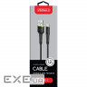Дата кабель USB 2.0 AM to USB-C 1.2m black Intaleo (1283126487484)