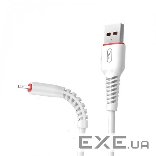 Кабель SkyDolphin S54L Soft USB - Lightning (M/M), 1 м , White (USB-000429)