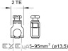 Затискач проводу плаского, для шини зрівн. потенціалів (25−95 mm2) FT (40-60 мкм) OBO Bett (5015766) ) OBO Bett (5015766