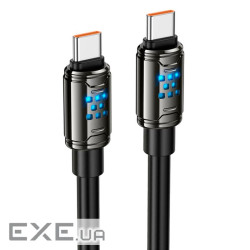 Кабель Hoco U143, Type-C-Type-C, 27W, довжина 1.2м, Black, BOX (Hoco U143TTB)