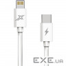 Дата кабель USB-C to Lightning 1.2m white Grand-X (CL-07)