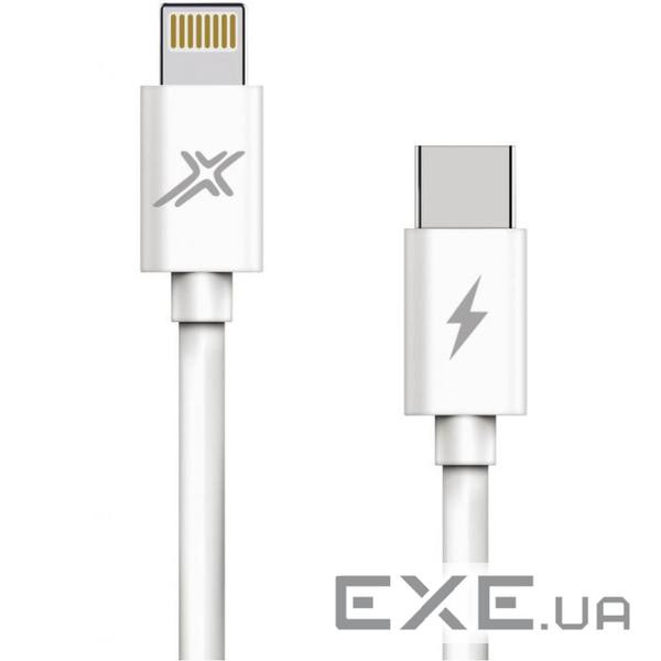 Дата кабель USB-C to Lightning 1.2m white Grand-X (CL-07)