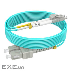 Патчкорд SC/UPC-LC/UPC MM (G50-OM3) 3м Duplex Slim,2.0мм (UPC-3SCLC(MM)D(LW)S)