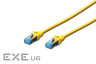 Патч корд Digitus SF-UTP, CAT 5e, 5м, AWG 26/ 7, желтый (DK-1531-050/Y)