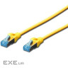 Патч корд Digitus SF-UTP, CAT 5e, 5м, AWG 26/ 7, желтый (DK-1531-050/Y)