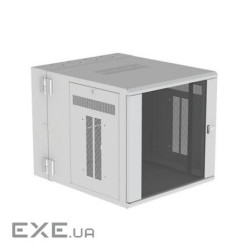 Шафа настінна 12U 635х752мм, чорна, двері скло (PZWMC1230W)