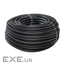 Металорукав ізольований 10мм оцинкований з протяжкою, бухта 50м, колір чорний, ціна за бухт (109026) (109026)