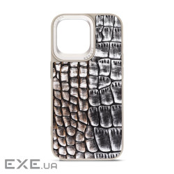 Чохол до мобільного телефона Harder Glamorous Croco Apple iPhone 14 Pro Max Grey Gold (ARM76774)