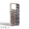 Чохол до мобільного телефона Harder Glamorous Croco Apple iPhone 14 Pro Max Grey Gold (ARM76774)