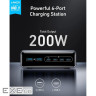 Зарядний пристрій Anker GaNPrime 200W 4xUSB-C PD + 2xUSB-A Black (A2683341)