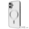 Чехол Metal Matte Case with Magnetic Ring iPhone 17 white titanium (65176 white titanium)