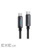 Дата кабель USB-C to USB-C 1.2m 60W nylon black Acefast (6974316284475)