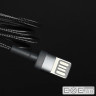Дата кабель USB 2.0 AM to Lightning 1.0m 2.4A Cafule Special Edition Black-Grey Baseus (CALKLF-GG1)