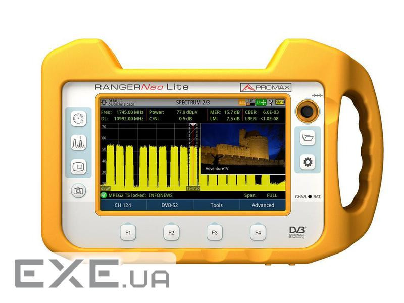 Аналізатор спектру та ТВ-сигналів PROMAX RangerNeo Lite (RN001LRS11) PROMAX RangerNeo Lite (RN001LRS11)