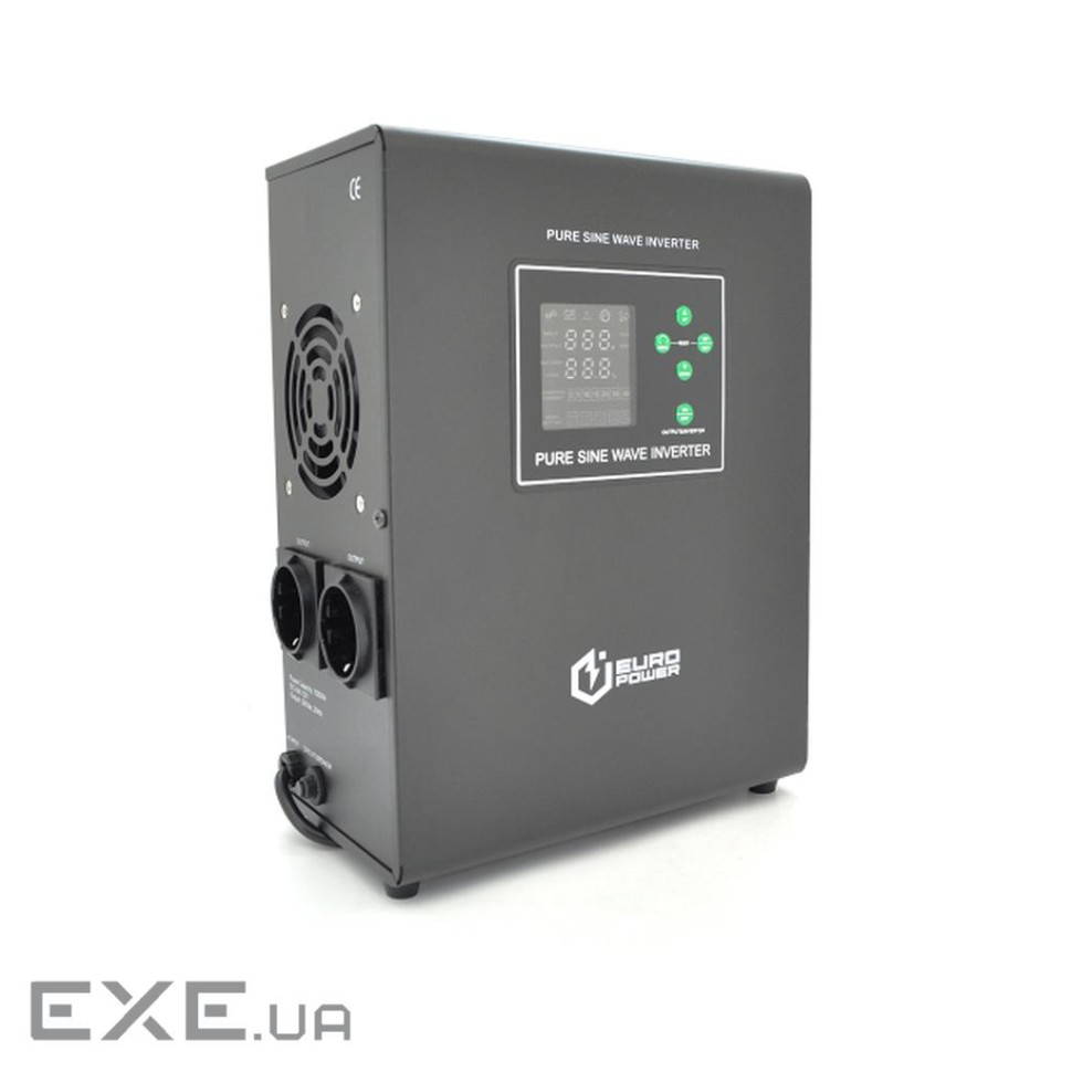 ДБЖ з правильною синусоїдою Europower EPWM-MPS-1000 / 12 (700 Вт) 5 / 10 / 15 / 20А, під зовнішню АК