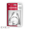 Дата кабель USB-C to USB-C 2.0m v3.2 Gen 1 PD 60W 3A black AXAGON (BUCM3-CM20AB) (BUCM3-CM20AB 2м)