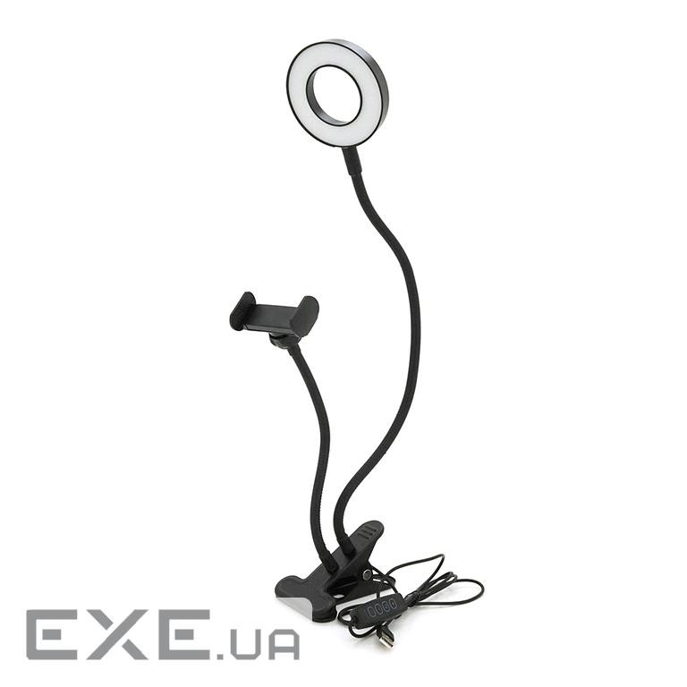 Настільна підставка для телефону YT35299+Led кільце, Black, Box , Black, Box