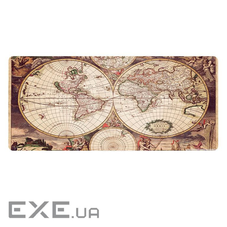 Килимок 300*700 тканинний Карта світу13 з бічним прошивкою, товщина 3 мм, Пакет (WM13373) (WM13373)
