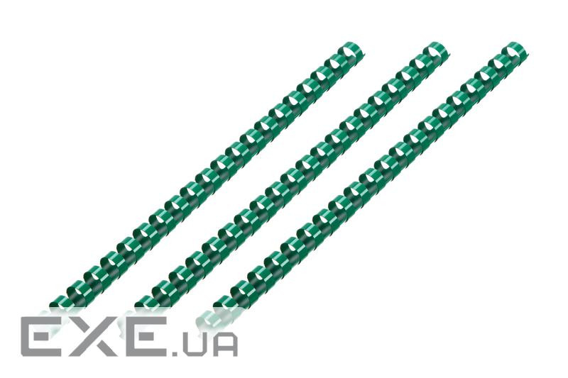 Пластикові пружини для біндера 2E, 16мм, зелені, 100шт (2E-PL16-100GR) (2E-PL16-100GR)
