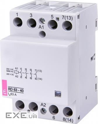 Контактор ETI RD 63-40 (230V AC / DC) (AC1) (2464026)