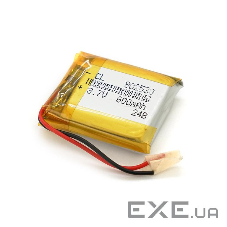 Літій-полімерний акумулятор 8*25*30mm (Li-ion 3.7В 520мА&middot,год) (802530) ) (802530)
