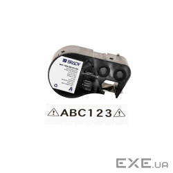 Стрічка для принтера етикеток Brady M4C-1000-595-WT-BK, всепогодні, безперервна стрічка, 25 (170833)