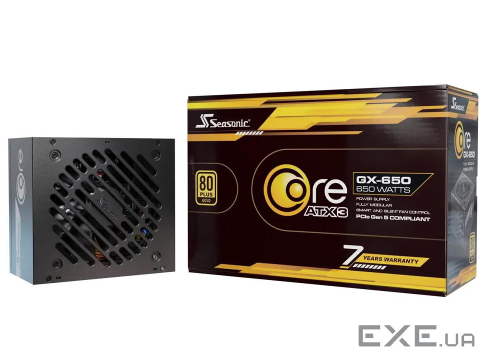 Блок живлення Seasonic 650W BLACK (CORE GX-650-ATX31)