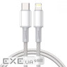 Кабель Baseus High Density Braided Type-C to Lightning PD 20W 1M Білий (CATLGD-02) (CATLGD-02 1м )