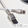 Дата кабель USB to USB-C 1.0m 6A 66W white Baseus (CAKF000102)