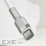 Дата кабель USB to USB-C 1.0m 6A 66W white Baseus (CAKF000102)