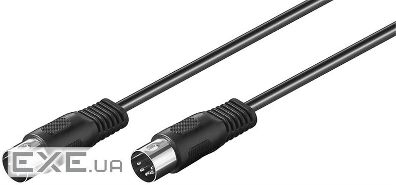 Кабель аудіо-відео DIN M/M 1.5m,5pin Schielded,чорний (75.05.0020-1) (75.05.0020-1)