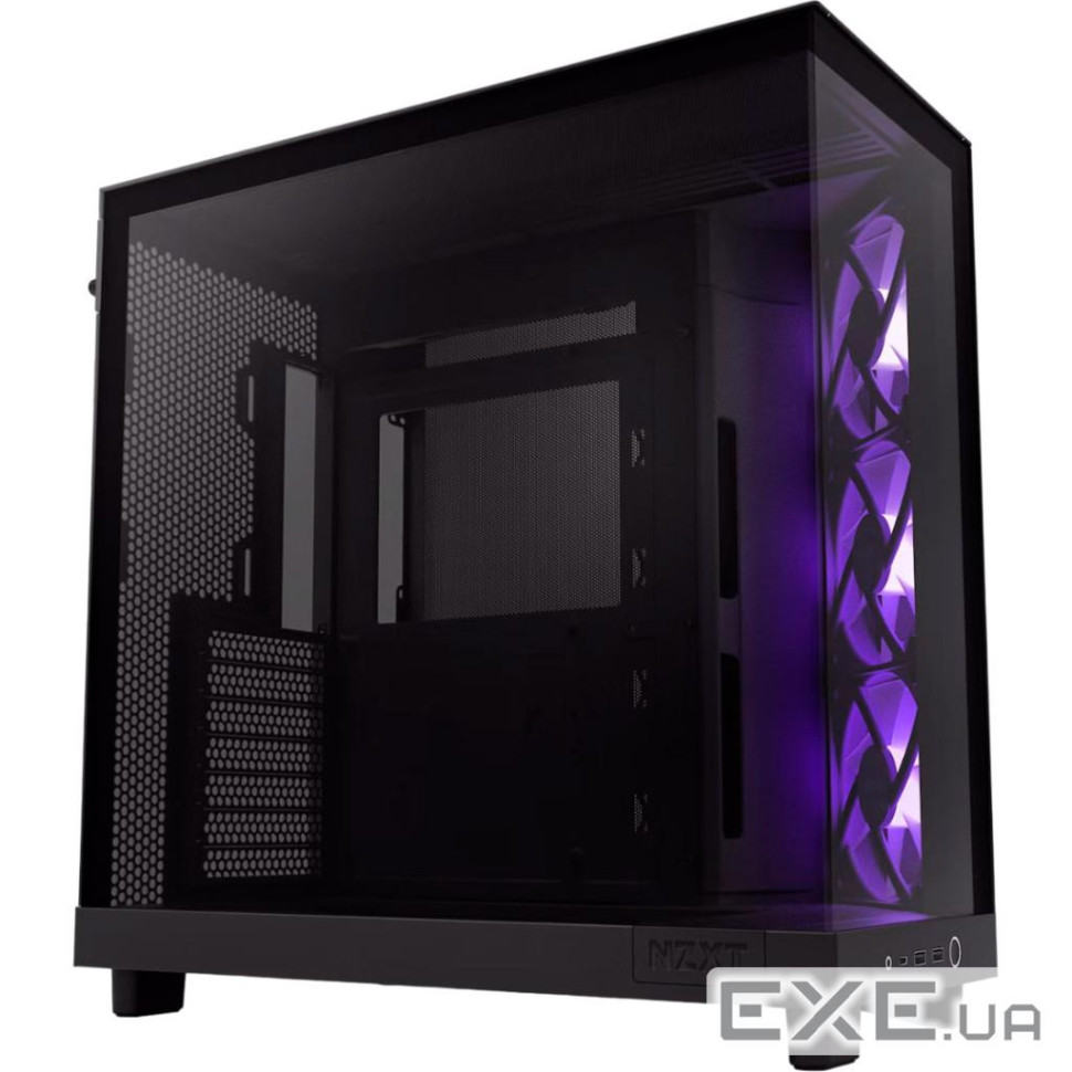 Корпус NZXT H6 Flow RGB Matte Black (CC-H61FB-R1)
