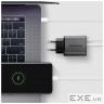 Зарядний пристрій AXAGON 1xUSB-C PD67W + 1xUSB QC4+ PPS display gray (ACU-PQ67D)