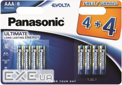 Батарейка PANASONIC Evolta Spider Man AAA 8шт/уп (LR03EGE/8B4F)