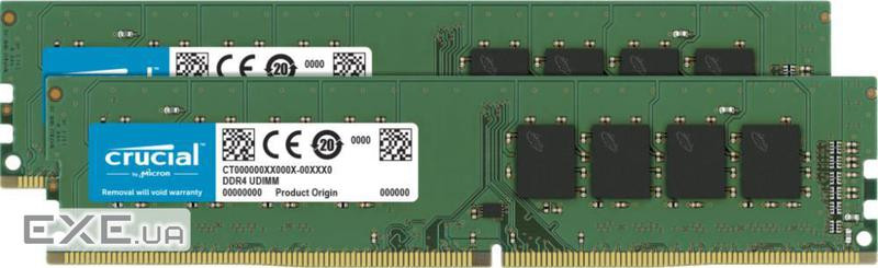 Модуль пам'яті CRUCIAL DDR4 3200MHz 16GB Kit 2x8GB (CT2K8G4DFRA32A)
