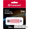Портативний диск SSD TRANSCEND ESD310 2TB USB3.2 Gen2 Pink (TS2TESD310P)