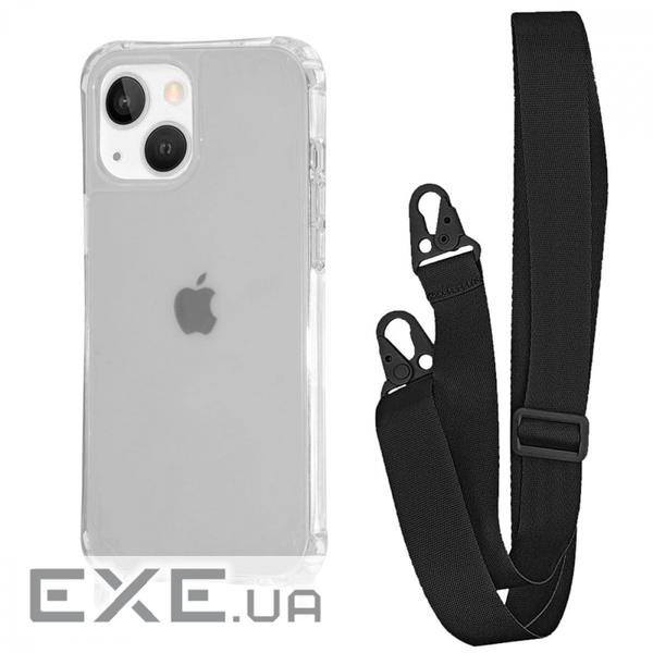 Чохол WAVE Clear Case with Strap iPhone 15 black (57015 black)
