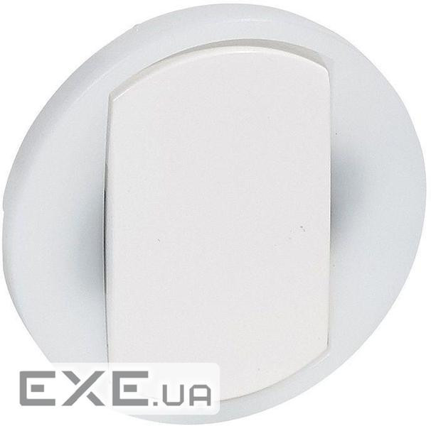 Лицьова панель вимикача з кільцевою підсвіткою 1-клавішного Білий Celiane Legrand (065004)