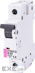Автоматичний вимикач ETIMAT 10 1p B 40А (10 kA) (2121720)
